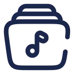 Music Library SVG Icon